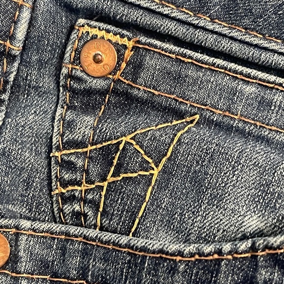 TRUE RELIGION 90’s Vintage Y2k jeans low rise straight leg size 31 medium wash - Picture 6 of 8